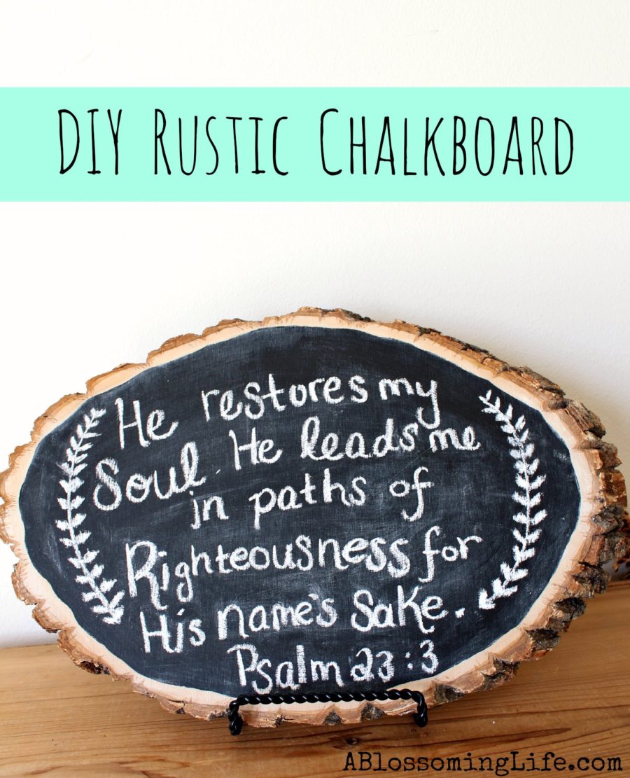 DIY Rustic Chalkboard