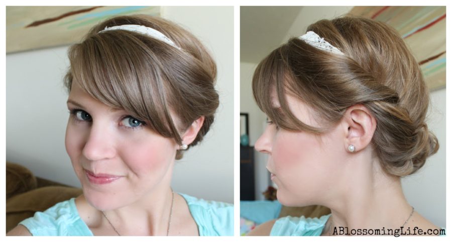 Easy Updo Tutorial After