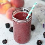 Kombucha Peach and Blackberry Power Smoothie