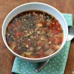 Minestrone Soup with bacon